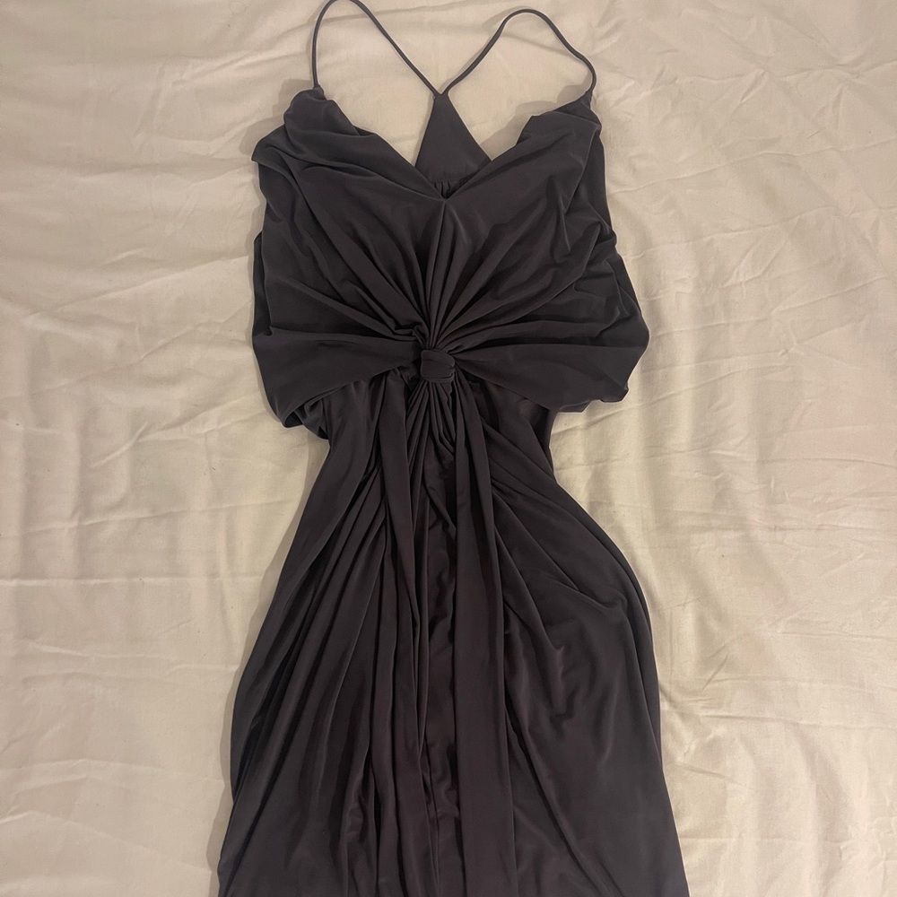 MISA LA Domino Dress in Gray